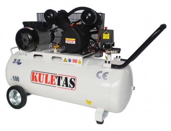 KULETAŞ 100 LİTRE 2 HP HAVA KOMPRESÖRÜ 2800 DEV/DK