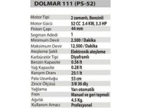 DOLMAR 111 (PS52) AĞAÇ KESİM MOTORU
