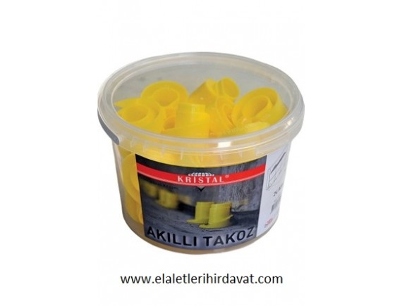 KRİSTAL AKILLI TAKOZ PLASTİK KOVALI 24AD.